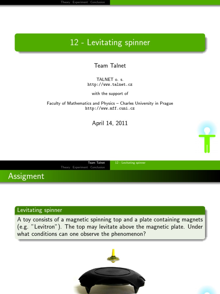 Levitating Spinner Analysis and Findings | PDF | Rotation Around A ...