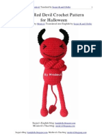 Free Red Devil Crochet Pattern For Halloween