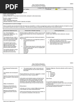 music lesson plan 