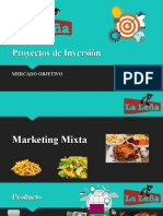 Proyectos de Inversión: Mercado Objetivo