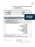 Evaluación de La Aptitud para El Regreso O Reincorporación Al Trabajo