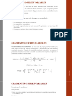 Gradientes o Series Variables