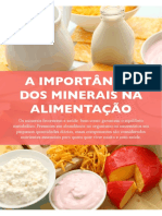 Artigo - A importância dos minerais na alimentação