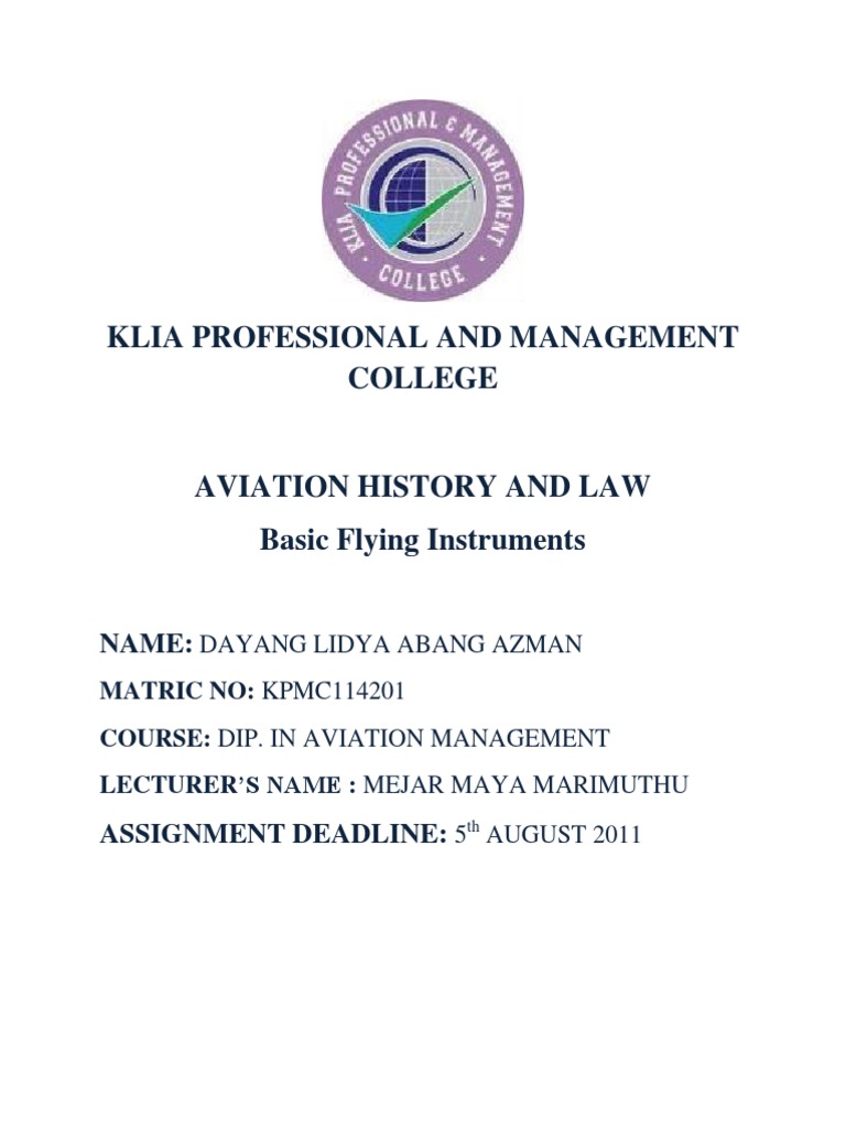 Basic Flight Instruments Overview | PDF | Instrument Flight Rules | Air ...