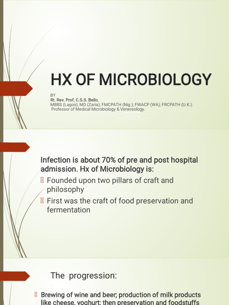 HX of Microbiology PDF Bacteria Immunity (Medical)