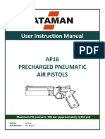 User Instruction Manual: AP16 Precharged Pneumatic Air Pistols