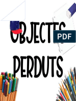 CARTELL CLASSE - Objectes Perduts