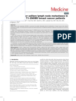 Medicine: Risk Factors For Axillary Lymph Node Metastases in Clinical Stage T1-2N0M0 Breast Cancer Patients