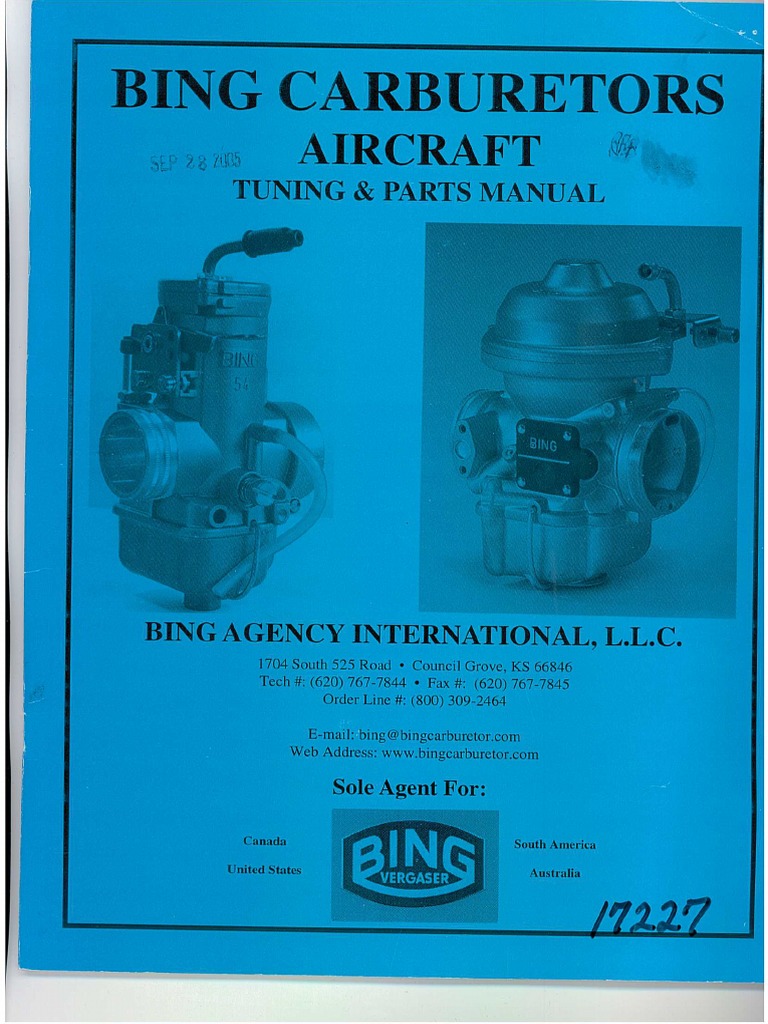 Carb Tuning Parts Manual PDF