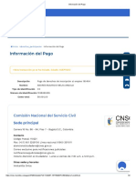 Información Del Pago CNSC