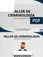 Taller Criminología Prevención Investigación