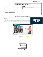 Flipped Activity # 1: Vocabulary: Compound Nouns