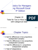 Chap10 - Tests For Two or More Samples With Categorical Data