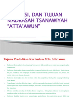 Visi Misi & Tujuan MTS Attaawun