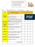 PAUTA DE EVALUACIÓN EXPOSICIÓN Pueblos Originarios