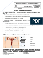 01) Analise As Afirmações A Seguir e Classifique-As Como Verdadeiras (V) Ou Falsas (F)