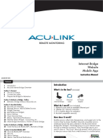Acu-Link Hub Internet Bridge Instructions