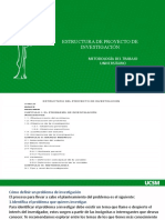 Estructura de Proyecto de Investigación: Metodología Del Trabajo Universitario