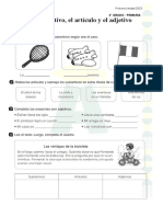 Fólder Sustantivo - Artículo y Adjetivo