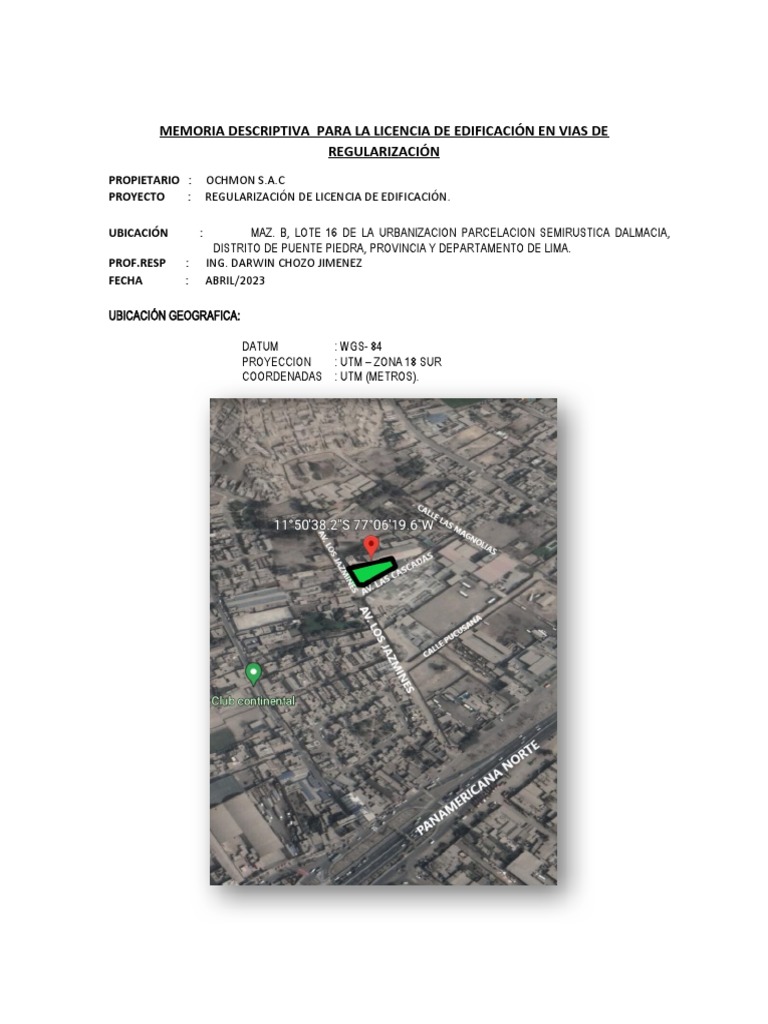 Regularización de Licencia de Edificación en Lima | PDF | Fundación ...