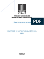 Relatório de Autoavaliação do Câmpus de Aquidauana da UFMS 2021