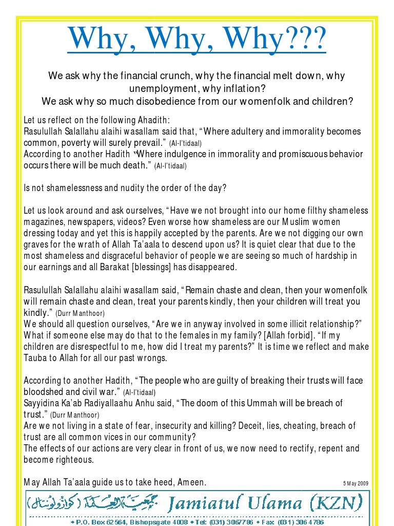 Why? Why? Why? | PDF | Religion & Spirituality