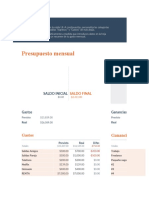 Presupuesto Mensual Clásico