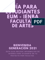 Guía para Estudiantes Eum - Ienba: Facultad de Artes