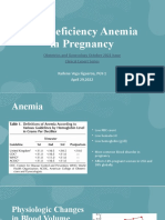 Iron Deficiency Anemia Pregnancy