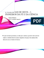 Evidências de Deus - 1. Pioneiros Da Fé E Da Ciência: Ensino Religioso Prof. J Leonardo Vargas H