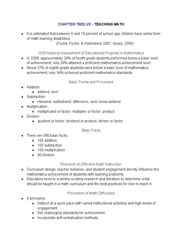 Strategies for Teaching Math Effectively | PDF | Mathematics ...