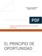 Principio de Oportunidad: Regulación y Modalidades