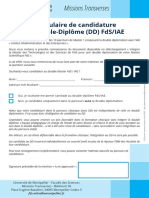Pj22 FDS IAE Formulaire Candidature Double Diplôme