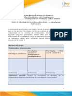 Matriz 1 - Abordaje de La Problemática Desde Los Paradigmas Tradicionales