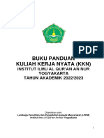 Buku Panduan Kuliah Kerja Nyata (KKN) : Institut Ilmu Al Qur'An An Nur Yogyakarta TAHUN AKADEMIK 2022/2023