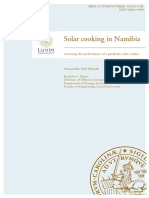 Solar Cooking in Namibia