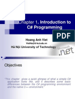 Chapter 1. Introduction To: C# Programming