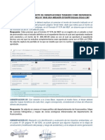 Informe de levantamiento de observaciones