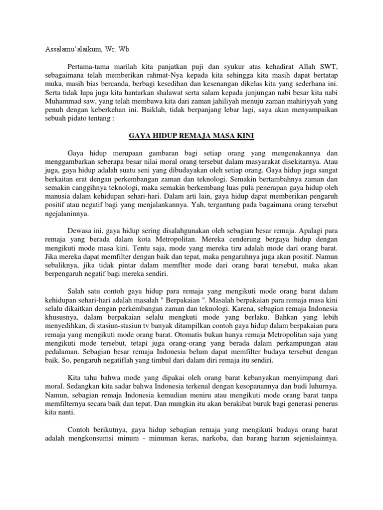 Kumpulan Teks Pidato Tentang Remaja Unggul Pasti Bisa Kumpulan Referensi Teks Pidato