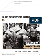 Dorian Yates Workout Routine