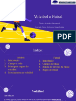 Voleibol e Futsal: Técnico de Análise Laboratorial Educação Física - Professora: Susana Batista