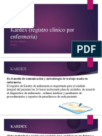Kardex (Registro Clínico Por Enfermería) : Beatriz Pérez P. Funca