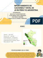 COMPORTAMIENTO DE COLOCACIONES Y NIVEL DE MOROSIDAD EN PERÚ Vs Argentina