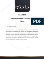 Syllabus-Finanzas para Ejecutivos