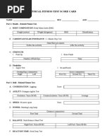 Physical Fitness Test Score Card | PDF | Body Mass Index | Physical ...
