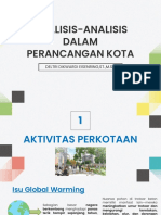 Analisis-Analisis Dalam Perancangan Kota: Deltri Dikwardi Eisenring, ST.,M.S.P