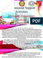 Psychosocial Support Activities: Molinete Elementary School 107376