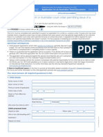 Child Without Full Consent or Australian Court Order Permitting Issue of A Travel Document