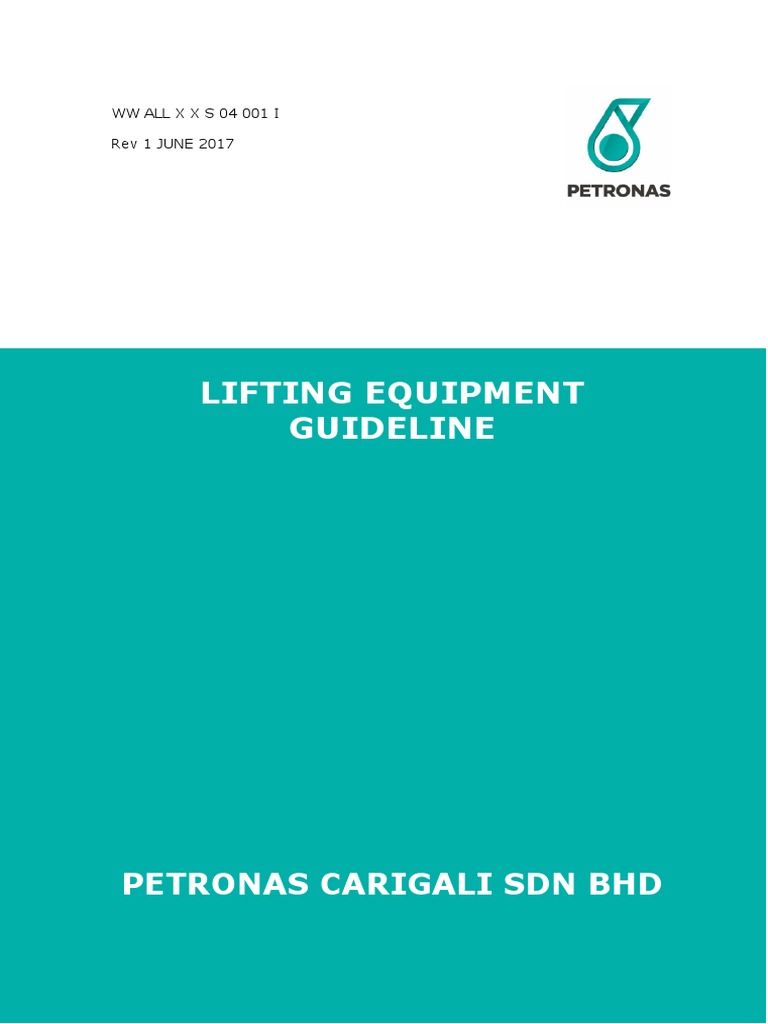 WW All X X S 04 001 I Lifting Equipment Guideline-1 | PDF | Crane ...