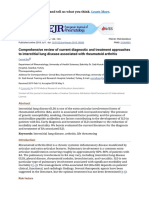 Comprehensive Review of Current Diagnostic and Treatment Approaches To Interstitial Lung Disease Associated With Rheumatoid Arthritis